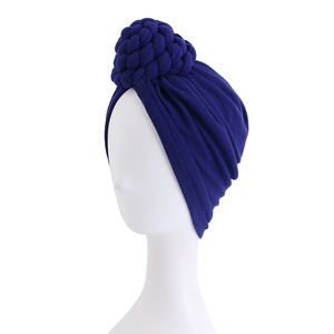 Turbante trenzado con estampado africano para mujer, turbante con nudo, bufanda, accesorios para el cabello - Product Image 2