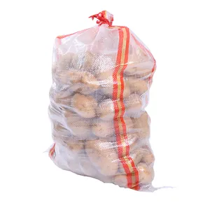 Sacchetto di plastica trasparente in pp per 50kg di soia, mais, patate, carote