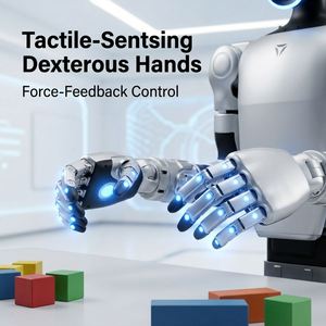 Robot humanoïde Unitree G1-D avec mains agiles à détection tactile, agent bionique IA pliable pour la recherche et l'éducation - Product Image 4