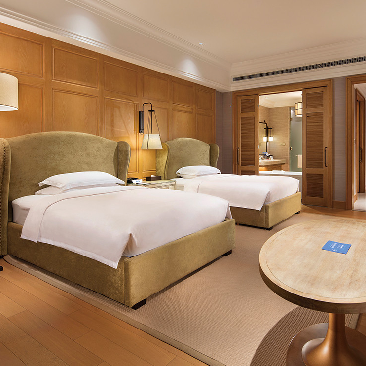 Современная мебель для спальни, наборы мебели для спальни, двухспальная кровать из массива дерева, деревянная двуспальная кровать для отеля