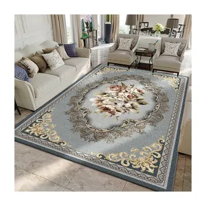 Soft Crystal Velvet Carpet Non-slip Backing Persian Carpet Custom Printed Area Rug For Living Room