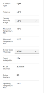 Circuit intégré TAIYAN AD7418ARMZ, contrôle de processus industriel, -40°C à 125°C, 8 broches, 2 canaux - Product Image 5