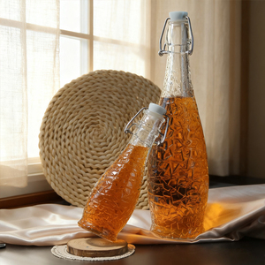 Pot <span class=keywords><strong>hermétique</strong></span> à <span class=keywords><strong>bouchon</strong></span> oscillant en verre de qualité alimentaire de 34oz, stockage <span class=keywords><strong>hermétique</strong></span> de vinaigre/sauce/boisson froide, cuisine française - Product Image 4