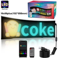 32128 Étanche APP Contrôle Magasins Signalisation Numérique IP65 Flexible Led Matrix Panneaux Publicité Extérieure Led Écran pour Magasins