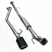 Système d'échappement Hilux VIGO 2005 2011 2012 2014 2015 2500CC 3000CC, tuyau d'échappement de performance avec embout en carbone