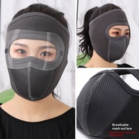 Essentiels quotidiens pour le cyclisme hivernal : masque facial coupe-vent, lunettes et polaire respirante