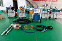 Machine de pulvérisation de polyurée à portée de ligne de 120 m, résistante aux produits chimiques, pour revêtement de cuve de trempage à l'acide et de mur de bassin, en stock aux États-Unis, prête à être expédiée