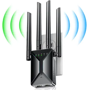 Wireless Internet Repeater Range Coverage Up To 9998 Square Feet 300Mbps WiFi Extender Signal Booster For Home