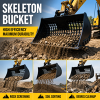 Bucket Excavator Baja Kustom Efisiensi Tinggi 20-35 Ton untuk Pengolahan Material Konstruksi