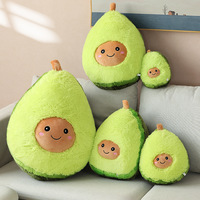Groothandel Kinderen Cartoon Dieren Zachte Kawaii Schattige Pluche Kussen Fruit Avocado Gevulde Pluche Pop Speelgoed