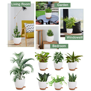 Chậu hoa nhựa tự tưới nhiều màu cho sàn sử dụng thân thiện với môi trường nhẹ thiết kế hiện đại bền tự tưới - Product Image 6