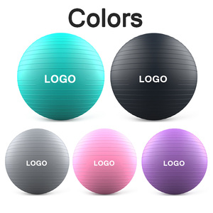 Balle d'exercice de yoga de logo personnalisé 55cm balle d'entraînement de stabilité de grossesse 700g Fitness Anti Burst Swiss Balance Home Gym Ball Chair - Product Image 6