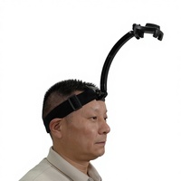 Support de fixation pour smartphone à fixation frontale, nouveau design, avec tige d'extension à réglage d'angle et pince de maintien pour smartphone