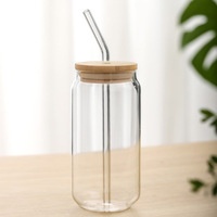 Tasse en verre à haute teneur en borosilicate tasse à café résistance à la chaleur tasse en verre de thé au lait verrerie tasse à jus de 550ml vente en gros
