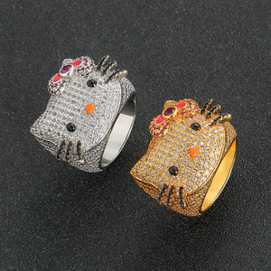 Hello Kitty Sanrio - Anello Da Donna In Argento Sterling Con Licenza Ufficiale, Con Zirconi Cubici - Foto 6