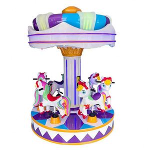 New Outdoor <b>Horse</b> <b>Carousel</b> with 6 Seats for Amusement Parks & Shopping Malls Family-Friendly Fiberglass Ride - Product Image 3