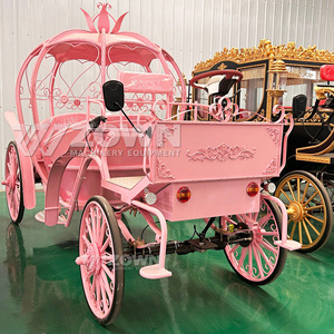 Sightseeing Pumpkin Cinderella Carriage Support Customization Luxury Wedding <b>Buggy</b> Electric Horse Carriage - Product Image 2