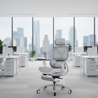 Chaise de bureau ergonomique pliable robuste en maille, confortable pour ordinateur et direction, vente directe à prix abordable