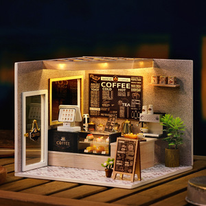 DIY Cabane - <span class=keywords><strong>Ma</strong></span> Scène Miniature - Modèle de Construction Stéréoscopique 3D - Combinaison de Maisons - Cadeau Créatif - Product Image 1