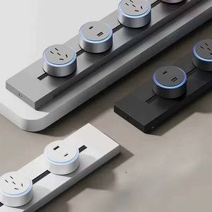 Regleta de Enchufes de Cocina de 2500W, Montaje en <span class=keywords><strong>Superficie</strong></span>, Riel Móvil, Interruptor Giratorio, <span class=keywords><strong>Enchufe</strong></span> de Pared AC200-240V para Cocina, <span class=keywords><strong>Enchufe</strong></span> Australiano - Product Image 1