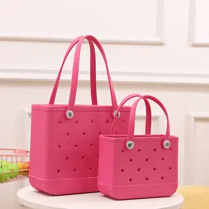 New Design Wholesale Mini EVA Handbag Baby Bogg Bag Small Waterproof Beach Bag For Girls