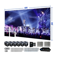 Pantalla LED para Exteriores de Alto Brillo HD P2.6 3.91 IP65, Panel de Pantalla de Video LED para Montaje en Pared, 5V, Alquiler para Tiendas Minoristas y Escenarios de Eventos