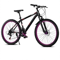 Vélo de montagne tout-terrain pour adulte avec suspension, roues de 26 pouces, frein à disque, double amortisseur avant et arrière