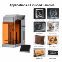 Máquina de Marcado Láser UV Vmyth Genesis-U 5W 355nm para Cristal 3D, de Escritorio, Luz Fría, Semiautomática, para Negocios y Talleres de Artesanía