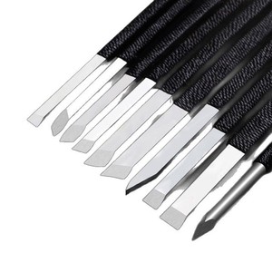 Juego de cuchillos para tallar sellos, mango de 33cm, hoja de 24cm, acero de tungsteno duradero para tallar madera, jade y piedra, diseño minimalista - Product Image 3