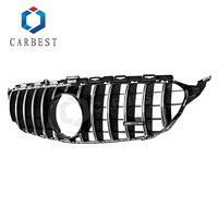 Calandre avant Carbeat GT Sports Line 2019+ W205 Classe C W205 Style Noir Brillant pour Mercedes-Benz