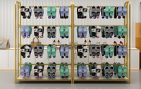 Support d'affichage de chaussures personnalisé à double face pour la vente au détail, support de suspension pour chaussures, tongs, pantoufles, pour les magasins, supports d'affichage de chaussures