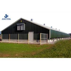 Maison <span class=keywords><strong>de</strong></span> ferme moderne pour chèvre et mouton, hangar à structure en acier détachable - Product Image 3