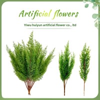 Petite décoration de Noël unique Aiguilles de pin artificielles Plantes aquatiques Simulé Cyprès Bouquets de pin Plantes aquatiques Verdure