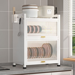 Markdown bán bụi bằng chứng nhà bếp dao kéo kệ đa chức năng món ăn kệ hoàn toàn đóng cửa tủ nhiều lớp lưu trữ Kệ - Product Image 3