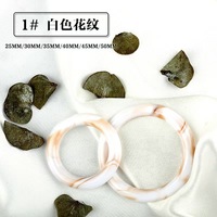 Vente en gros dernière arrivée gros gros anneaux décoratifs en résine boucles tortue en plastique boucle anneau boucles en résine pour bikinis