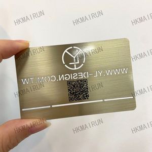 Tarjetas de Membresía Metálicas Económicas con Acabado Arenado, 0.2 mm, 0.3 mm, 0.45 mm, en Blanco, Gran Venta - Product Image 6