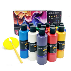 Peinture acrylique en gros, vente chaude 2025, 18 couleurs, 250 ml, grande bouteille, peinture acrylique sûre, non toxique, professionnelle - Product Image 5