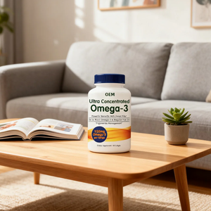 Oem/Odm Ultra Geconcentreerde <span class=keywords><strong>Omega</strong></span> <span class=keywords><strong>3</strong></span> Visolie Drievoudige Sterkte <span class=keywords><strong>Omega</strong></span> <span class=keywords><strong>3</strong></span> Visoliesupplementen Geen Visboeren Hoge Epa Dha Dpa - Product Image 3