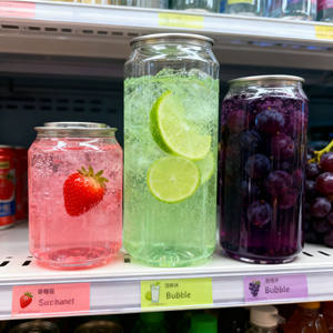 Bottiglia in Plastica PET di Alta Qualità con Logo Personalizzato per Bevande Gassate 200ml 300ml 500ml, Facile Apertura, Confezione Cosmetica per Succhi - Product Image 6