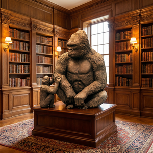 Sculpture sur mesure en bronze de l'éléphant noir - <span class=keywords><strong>Forme</strong></span> de primat dominant, entièrement adaptée à vos spécifications, sculpture en bronze - Product Image 4