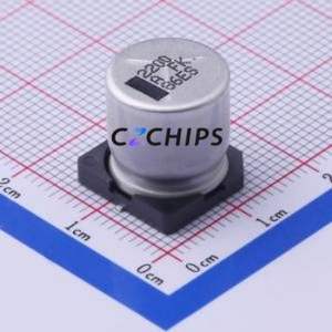 Condensateur électrolytique en aluminium SMD EEEFK1A222AQ, SMD, D12.5xL13.5mm 2200uF 20% 10V 825mA-120Hz - Product Image 1