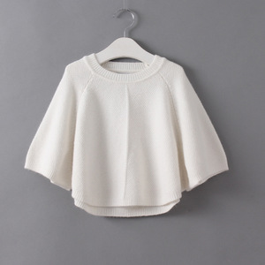 Pulls en cachemire unis personnalisés pour enfants, vêtements en gros - Product Image 1