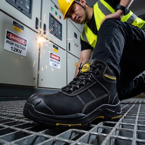 MAXITOUGH isolante 12KV <span class=keywords><strong>antiscivolo</strong></span> nabuk Anti-stab mezzsuola in fibra di vetro pesante tipo industria <span class=keywords><strong>scarpe</strong></span> di sicurezza comode per gli uomini - Product Image 2