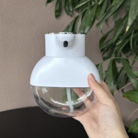 Mini distributeur de savon automatique sans contact, forme ronde mignonne, 420 ml, usine source, en stock, vente en gros, certifié CE FCC ROHS