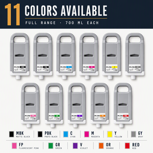 Cartouche d'encre compatible OCB PFI-2700 700ML avec puce, encre pigmentée pour imprimante Canon GP-2000 GP-4000 GP-2600 GP-4600S - Product Image 1
