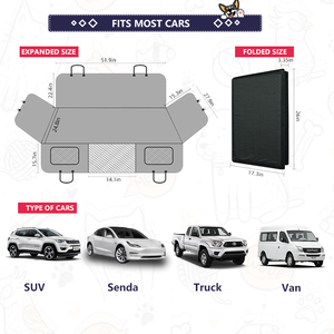 Lynpet Maßgefertigter Autositz-Verlängerer für Hunde, wasserdicht, mit festem Boden, bis 180 kg belastbar, Rücksitzbezug für die Auto-Rückbank, zum Fabrikpreis - Product Image 4