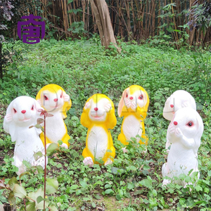 Custom Ip65 Waterproof Led <b>Rabbit</b> <b>Light</b> Transparent Resin Design For Lawn Wedding Park & New Year's Day Events - Product Image 3