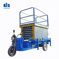 Prix d'usine plate-forme de travail de levage électrique 6m 8m 10m 12m avec Tricycle de conduite de batterie électrique
