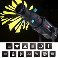 Kit de projecteur de fixation de projecteur de montage Bowens pour Flash Speedlite avec 4 filtres de couleur et 20 Gobos