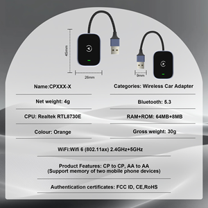 Adaptador Inalámbrico CarPlay Android Auto Sin Interrupciones, Mini Convertidor, Conexión USB, Navegación Inteligente para Auto, Portátil 1 - Product Image 4